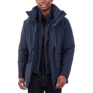 MICHAEL Michael Kors Mens Navy Insulated Polyester Parka Coat Outerwear NWT